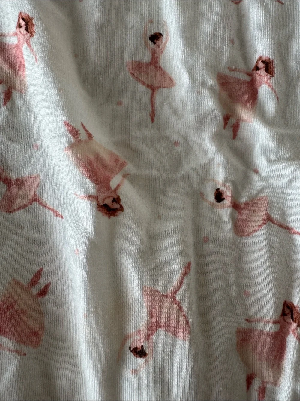 Girls 2-Pack Pink Floral & Ballerina Printed Pajama Set